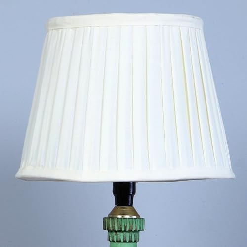 tu casa Classic European Style Wooden Stand Aqua Green Bedside Table Lamp with Off White Satin Shade for Home Decoration Bedroom Living Room Lounge Office Study Table H - 21" / No Blub - Image 4