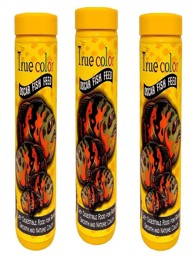 Best Fish Food for Fast Growth & Color for Oscar Fish & Cichlid Fish - 3 in 1 Combo (Total 300g) Sold by Raccoonse, All Life Stages, Pellet