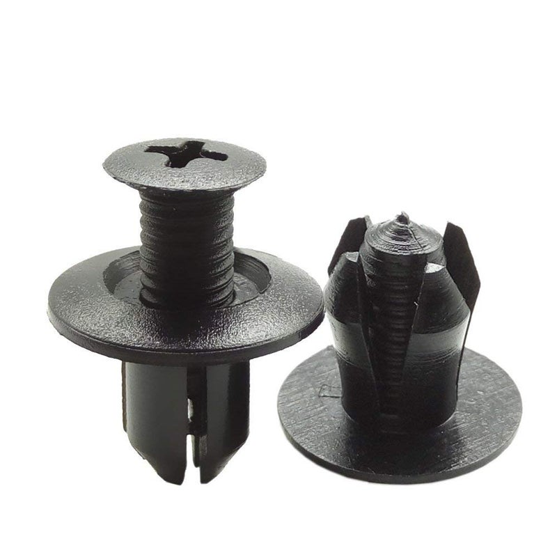 ZUPEYA Premium Car Plastic Screw Fasteners for Car Bumper Mudguard Door Pad Fender Lining,Compatible (Black in Color) (30) - Image 2