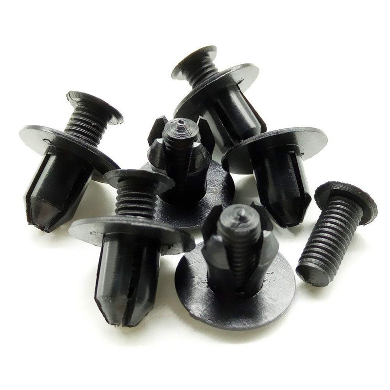 ZUPEYA Premium Car Plastic Screw Fasteners for Car Bumper Mudguard Door Pad Fender Lining,Compatible (Black in Color) (30) - Image 3