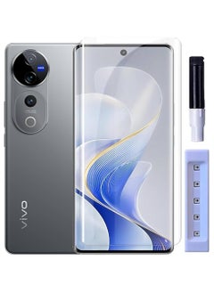 UV Tempered Glass Screen Guard Compatible for with Edge to Edge Full Screen Coverage with Easy Installation Kit for Vivo V40 5G / V40 Pro 5G