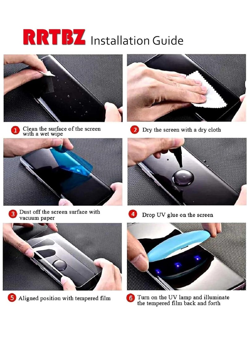 Generic - UV Tempered Glass Screen Guard Compatible for with Edge to Edge Full Screen Coverage with Easy Installation Kit for Vivo V40 5G / V40 Pro 5G - Image 1