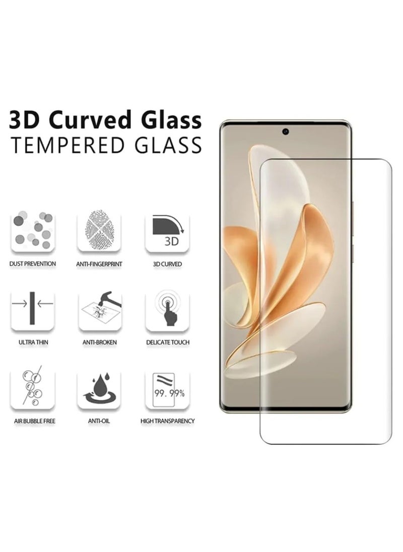 Generic - UV Tempered Glass Screen Guard Compatible for with Edge to Edge Full Screen Coverage with Easy Installation Kit for Vivo V40 5G / V40 Pro 5G - Image 1