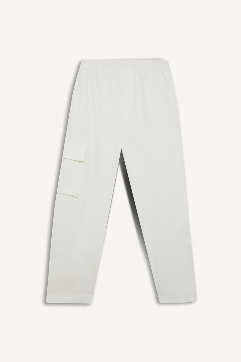 DeFacto Boy Wide Leg Standard Leg Gabardine Trousers - Image 2