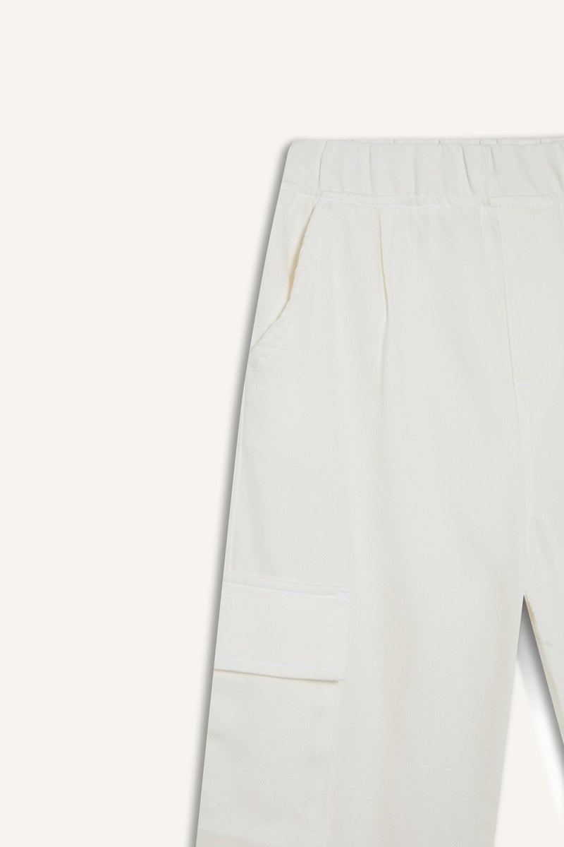 DeFacto Boy Wide Leg Standard Leg Gabardine Trousers - Image 4