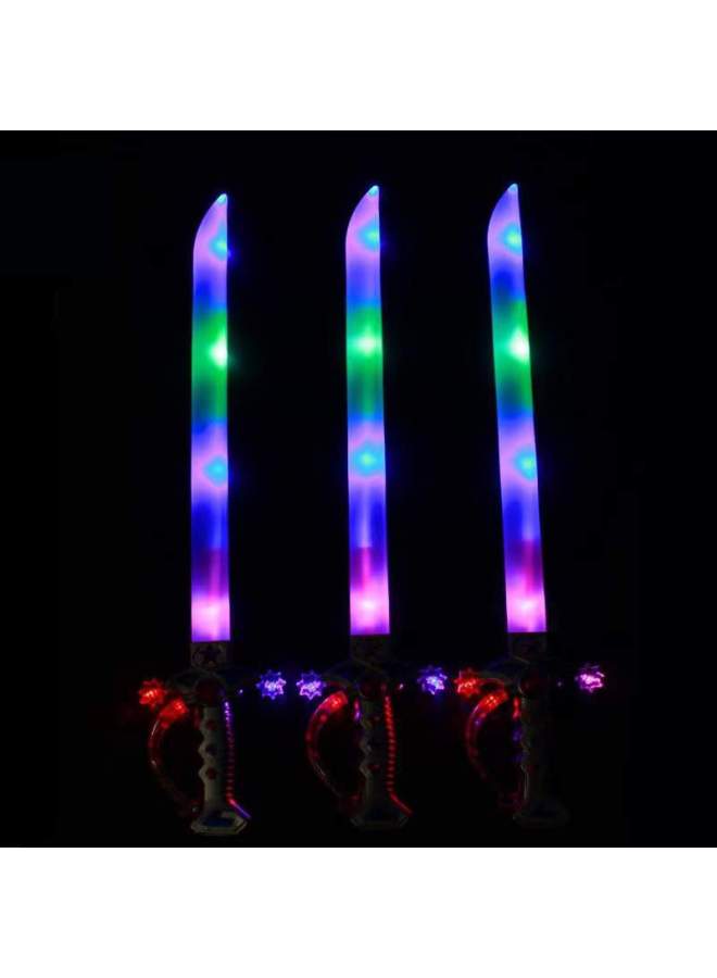 Luminous Sword Flash Sword Music Sword Big Sword Toy Sword With Sound Children's Night Market Special Supply Item-Color:Spray Paint Sword - Image 3