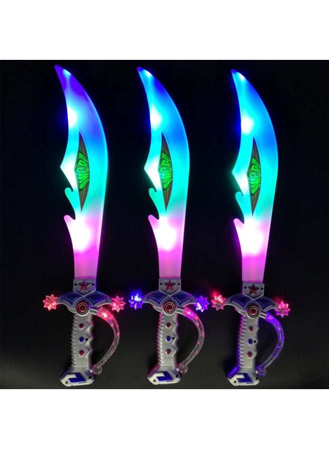 Luminous Sword Flash Sword Music Sword Big Sword Toy Sword With Sound Children's Night Market Special Supply Item-Color:Spray Paint Sword - Image 2