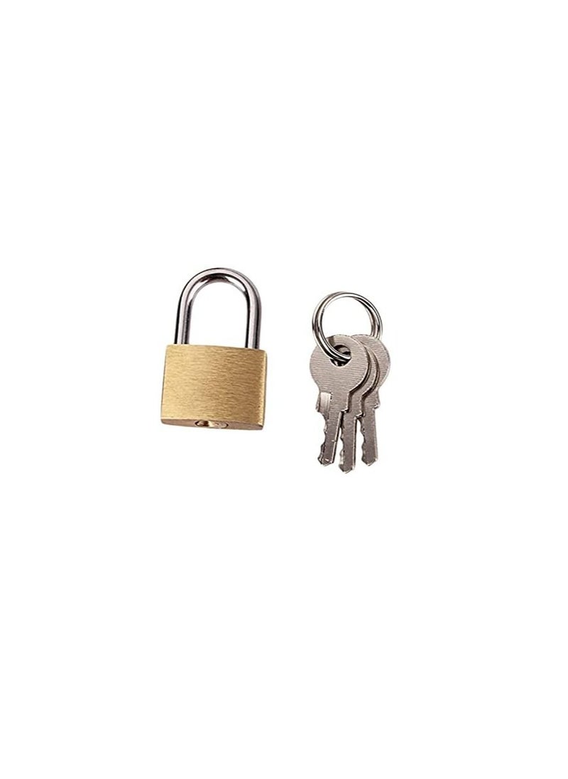 AQSON Small Padlock Mini Luggage Lock for Bag/Suitcase Zip - 20mmSmall Padlock Mini Luggage Lock for Bag/Suitcase Zip - 20mmSmall Padlock Mini Luggage Lock for Bag/Suitcase Zip - 20mm  - Image 1