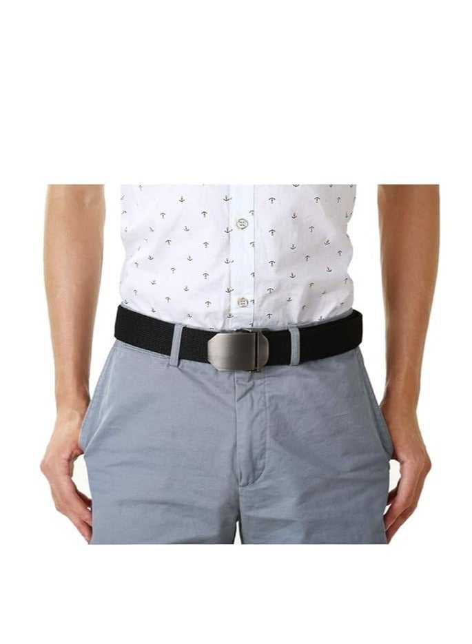 Tango حزام قماش للرجال - طراز عسكري - حزام تكتيكي مع مشبك معدني - حزام قابل للتعديل ليتناسب بشكل مريح. (أخضر مخطط) - Image 5