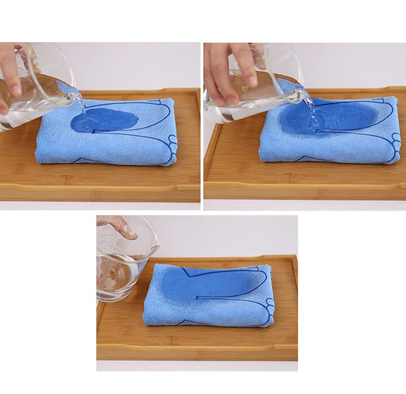 DRESSABLY Newborn Baby's Cotton Washcloth Soft Bath Towel (Colour and Prints May Vary, Small, 48cm x 84cm) - Pack of 2 - Image 3