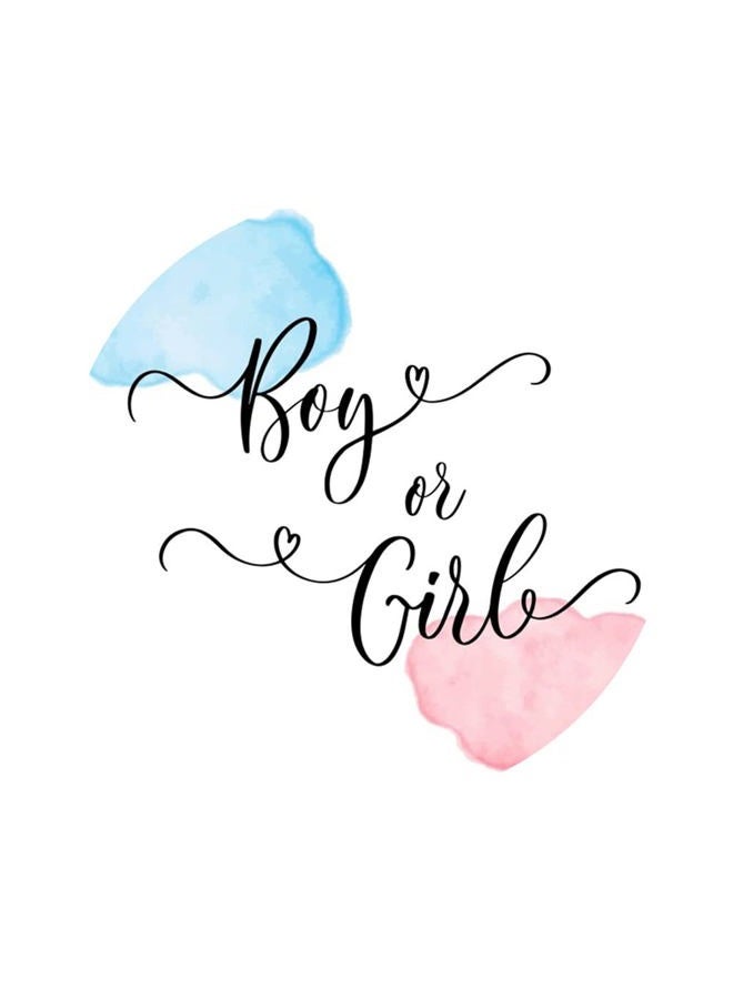 Laeacco 6.5x6.5ft Boy or Girl Gender Reveal Round Backdrop Pink Blue Watercolor Pattern Newborn Baby Shower Arch Photography Background He or She Neutral Reveal Party Cake Table Decor Photo Booth Prop - Image 3