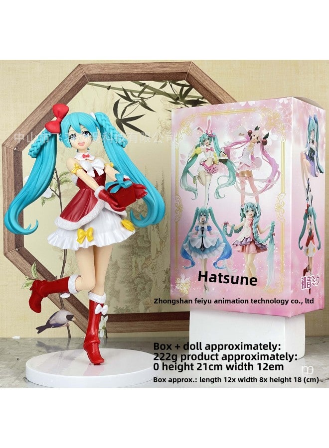 Cinnamon Dog Hatsune Miku Figure Butterfly Elf Pink Skirt Sleeping Beauty Luotianyi Ornament Beautiful Girl Gift-Color:Color Box-christmas  - Image 1