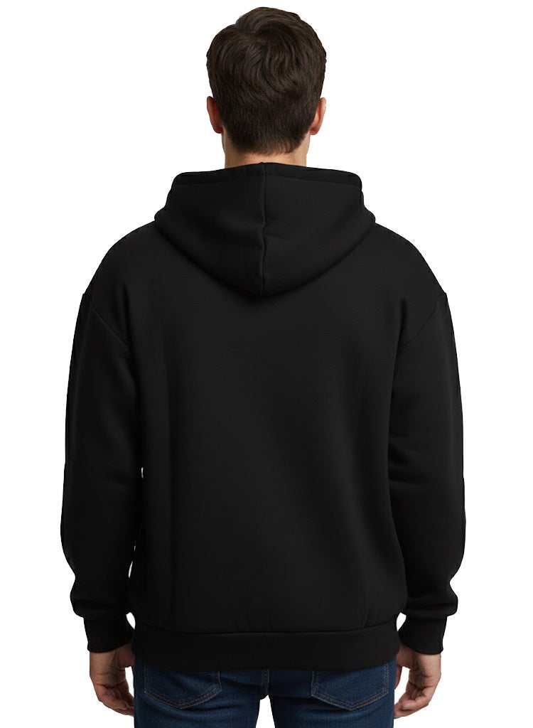 Zipper Hooded Sweatshirt Jacket - Image 2