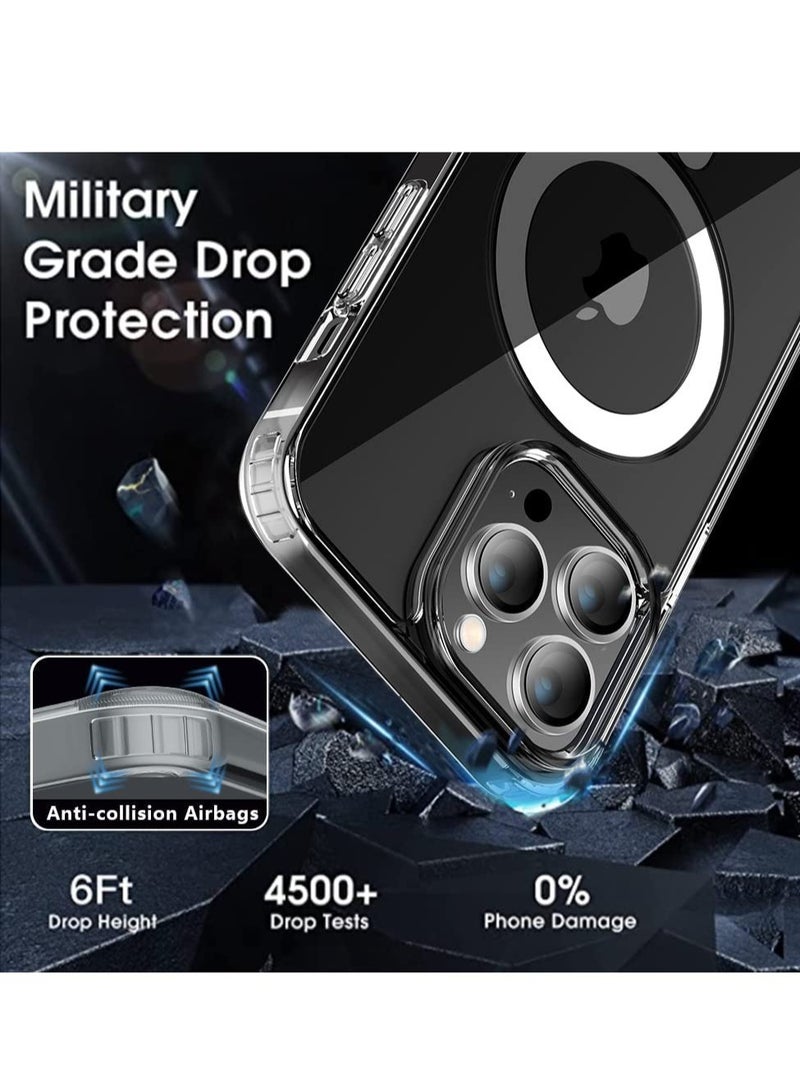 ELTRAZONE Compatible with iPhone 14 Pro Max Case Magnetic Clear Thin - Image 3