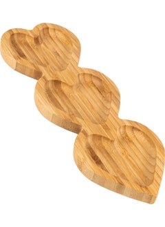 Naturalove Bamboo Serving Plate - Heart / 3 Sections  - Image 3