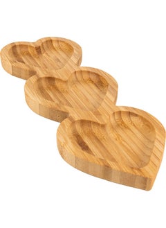 Naturalove Bamboo Serving Plate - Heart / 3 Sections  - Image 4
