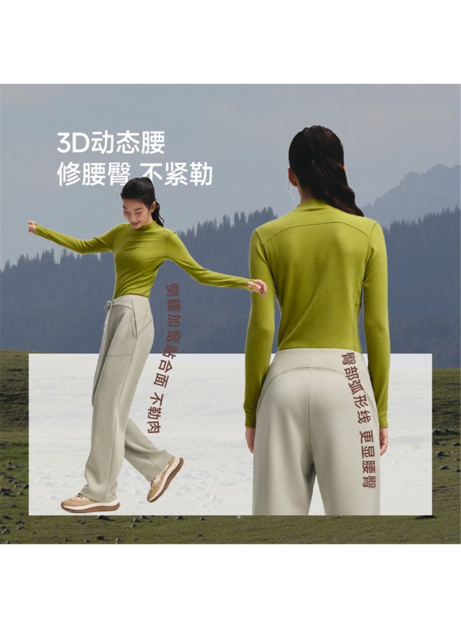 Beneunder Women'S High-Stretch High-Warmth Straight-Leg Pants, Fleece-Lined Heavyweight Casual Trousers For Leg-Lengthening And Versatile Styling - Image 4