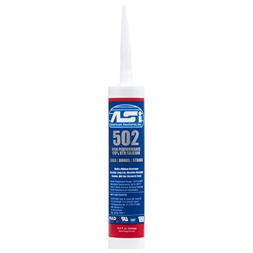 ASI Clear 100% RTV Silicone Sealant - 10.2 Oz Cartridge - Image 1