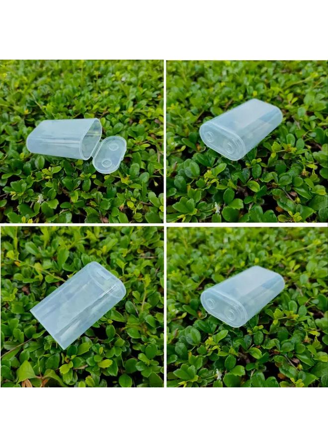 4 قطع حاوية تخزين بطاريات بلاستيكية محمولة لحامل بطاريتين 21700 - Image 1