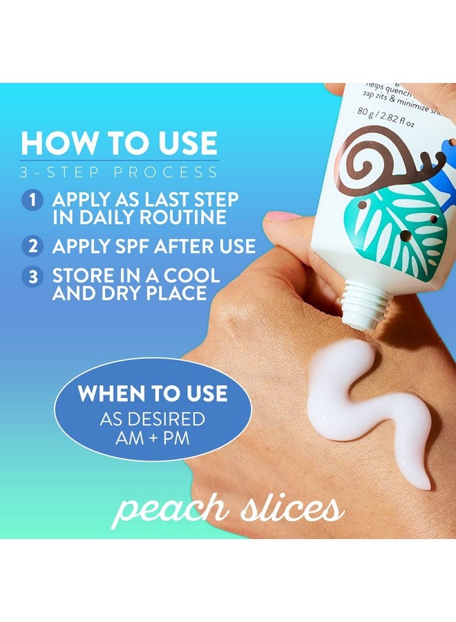 بيتش سلايسز شرائح الخوخ | مرطب وجه متكامل خالٍ من الزيوت من "إنقاذ الحلزون" | ٩٥٪ مخاط الحلزون | ترطيب خفيف يدوم طويلًا | خالٍ من السيليكون | كريم للوجه | عناية بالبشرة | نظيف وخالٍ من القسوة | ٢٫٨٢ أونصة - Image 5