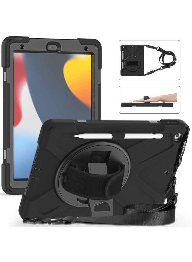 Generic - 2025 Ipad Protective Cover 10.2 Inch Silicone PC Full Package For Apple Tablet IpadAir11 Shell 10th-Color:Black-Applicable Model:Ipad Airpro 10.5/air3 10.5 (with Pen Tray/without Pen Tray) - Image 1