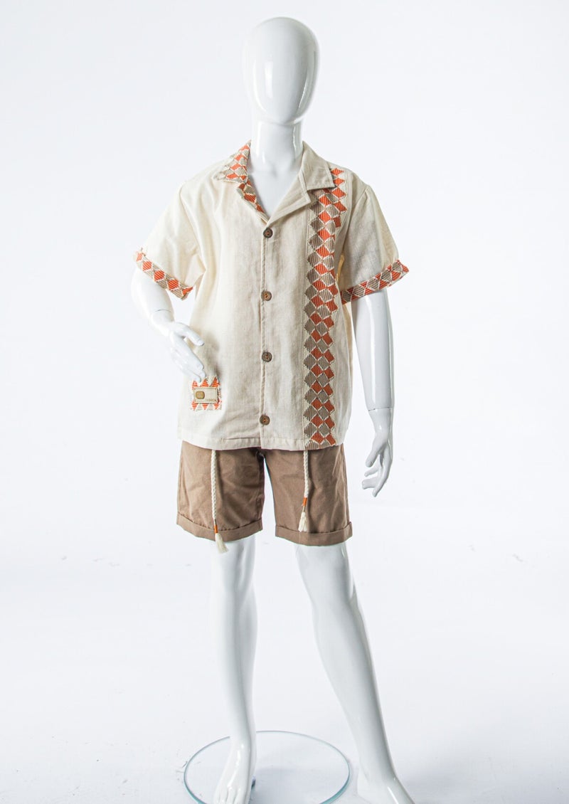 Hype Boys' two-piece summer set (T-shirt + shorts) for ages 8 to 12 years 6897 - Image 5