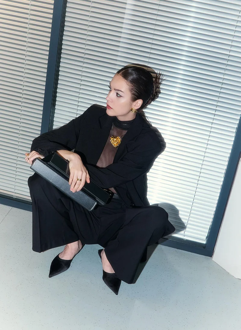 Lichi Loose trousers with wide belt