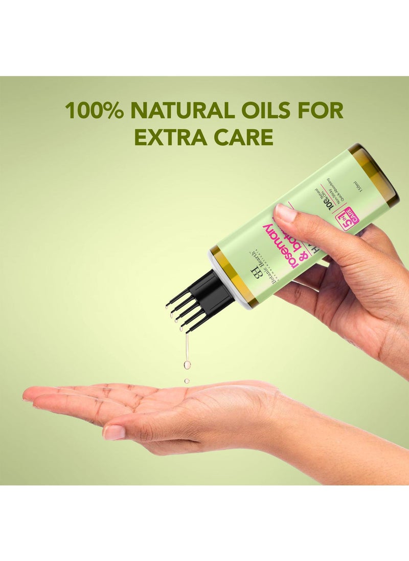Botanic Hearth Botanic Hearth 100% Pure Rosemary Batana Oil for Hair | Promotes Hair | Hair Strengthening Treatment for Healthy Nourished Hair | 150 ml  - Image 5