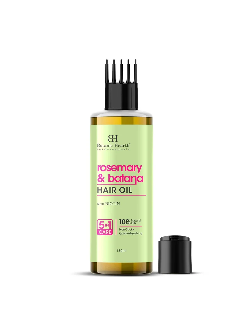 Botanic Hearth Botanic Hearth 100% Pure Rosemary Batana Oil for Hair | Promotes Hair | Hair Strengthening Treatment for Healthy Nourished Hair | 150 ml