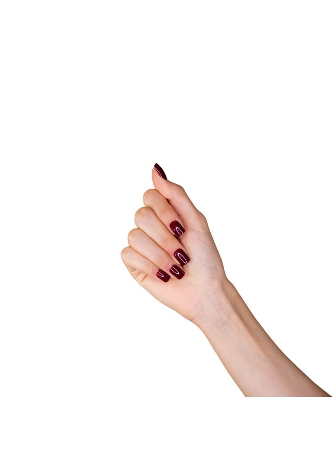 loca Small Nails #N3-Natural Shape brown color - Image 4