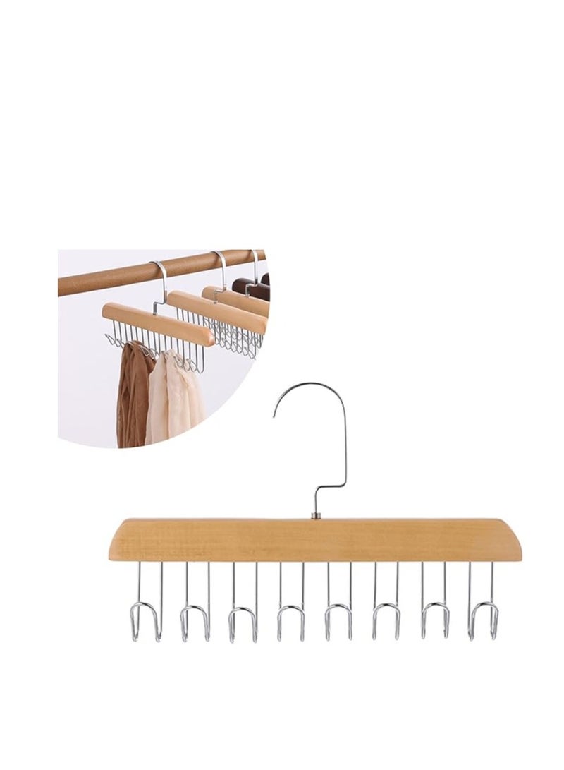 Tie Holder, Tie Hanger, Belt Holder Rack, Belt Holder Wardrobe, Wooden Belt Holder, Suitable for Scarves, Ties, Belts  - Image 1