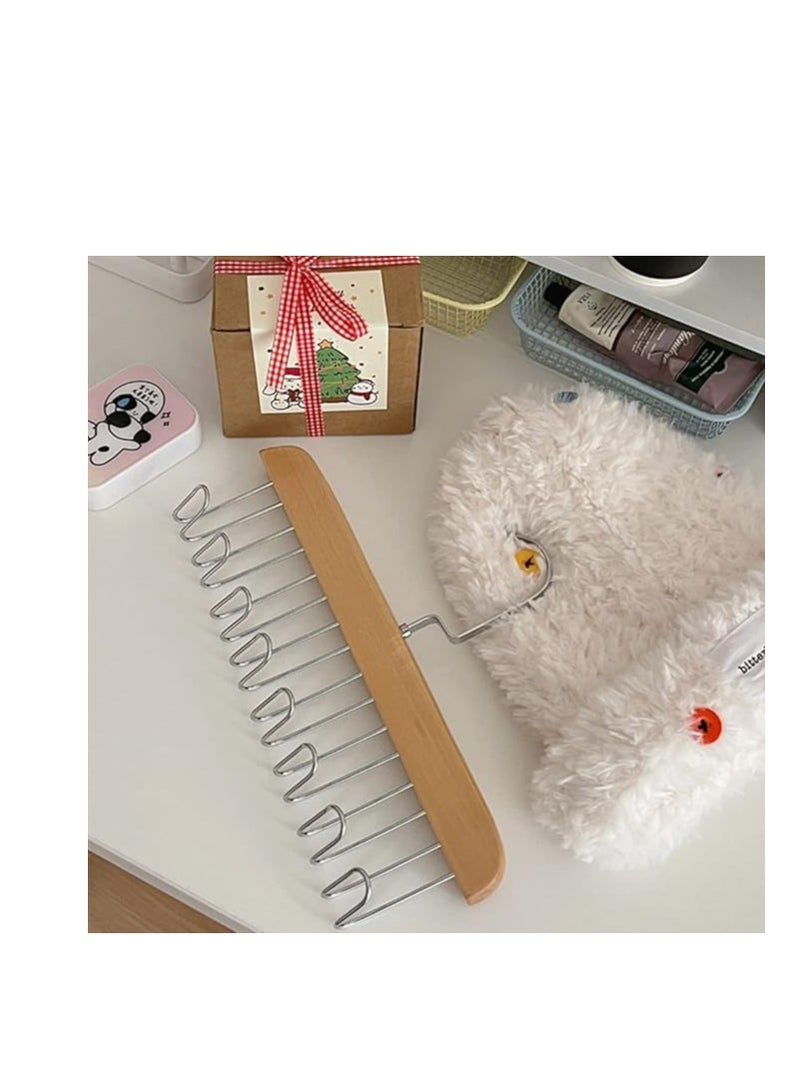 Tie Holder, Tie Hanger, Belt Holder Rack, Belt Holder Wardrobe, Wooden Belt Holder, Suitable for Scarves, Ties, Belts  - Image 3