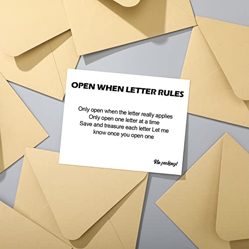 Geosar 20 Pieces Open When Envelopes Going Away Envelopes Gifts, Romantic Long Distance Relationship Gifts, Leaving Home, Graduation Presents, Girlfriend, Boyfriend, Open When Presents(Cute) - Image 5