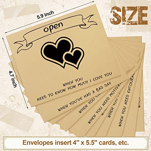 Geosar 20 Pieces Open When Envelopes Going Away Envelopes Gifts, Romantic Long Distance Relationship Gifts, Leaving Home, Graduation Presents, Girlfriend, Boyfriend, Open When Presents(Cute) - Image 2