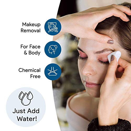 PIRU 200 Pcs Disposable Face Towels – Soft Cotton Dry Wipes, Lint-Free, 8x8 Inch Facial Tissue for Sensitive Skin, Makeup Removal & Multi-Purpose Cleaning (Dry & Wet Use) - Image 5