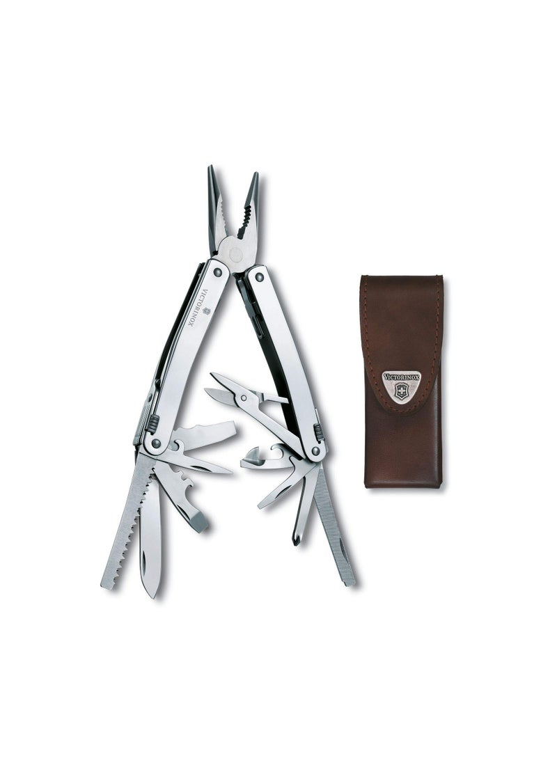 Victorinox Victorinox Swiss Tool Spirit X Swiss Army Knife, 24 Function Swiss Made Multi-Tool with Needle-Nose Pliers, Wire Cutters and Large Blade - Silver  - Image 1