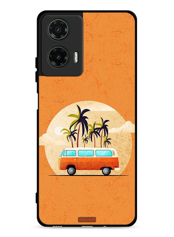 Tolwak غطاء حماية موتورولا موتو G35 5G بتصميم فني للحافلات - Image 1