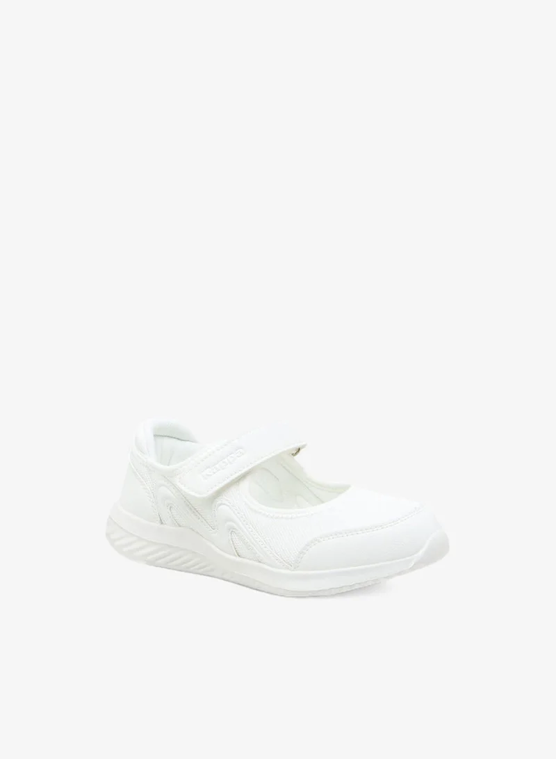 Kappa Girls' Textured School Shoes with Hook and Loop Closure