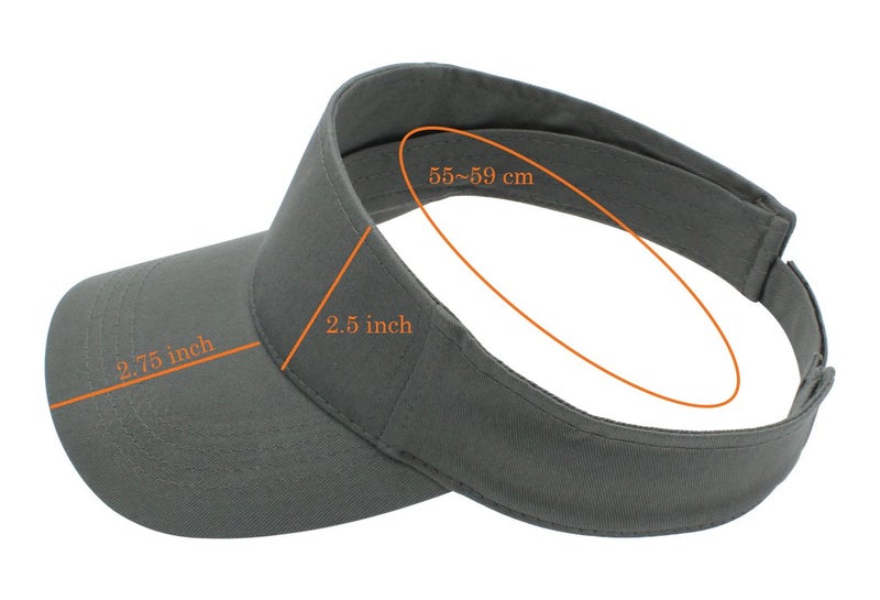 Top Level Sun Sports Visor Men Women - One Size Cap Hat, BLK - Image 3