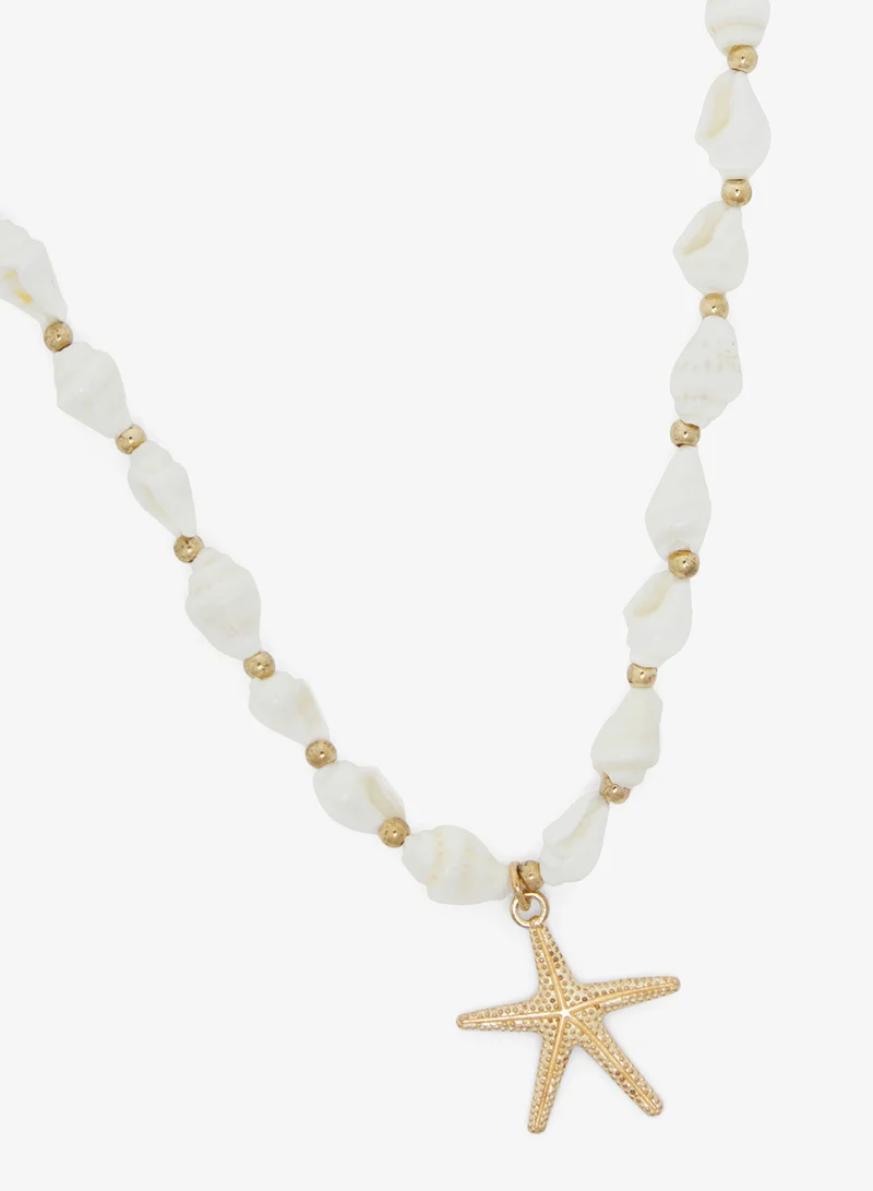 جينجر Multipack Layered Beaded Necklace with Charms