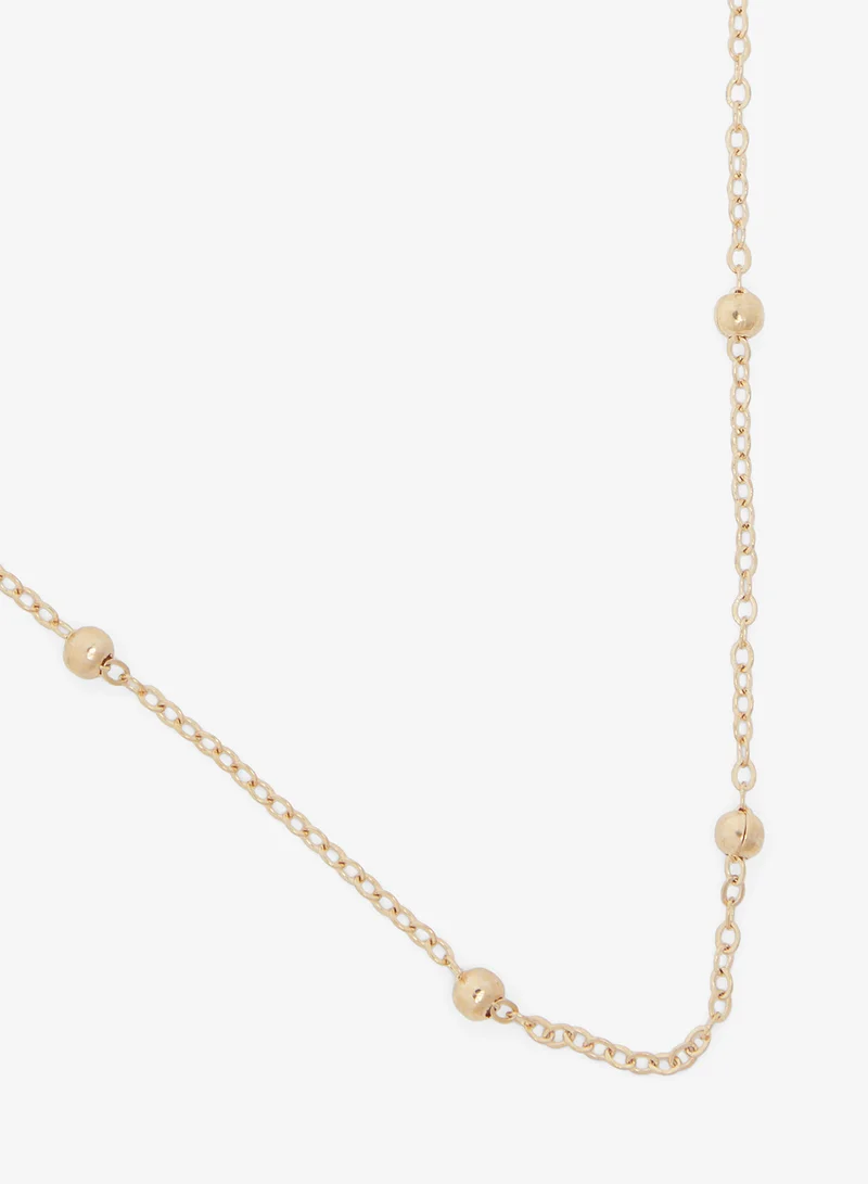 جينجر Multipack Layered Beaded Necklace with Charms