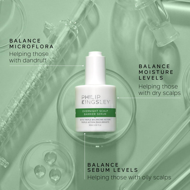 Philip Kingsley | Overnight Hydrating Hair Scalp Barrier Serum | Hydration Treatment for Dry, Itchy, Flaky, Oily Scalps | Triple Balancing Action, Scalp Care Products with Aloe Vera | 2.02oz - Image 5