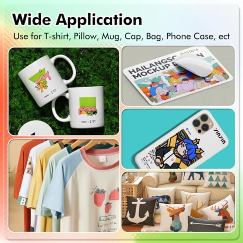 Heat transfer application: sublimation ink refill bottle for mugs, polyester shirts, mats; material: liquid ink; color: full-color compatible; sell point: compatible with ET-2720, ET-2760, ET-2800, ET-2803, ET-2850, ET-3760, WF-7710, WF-7720, C68, C88 - Image 5