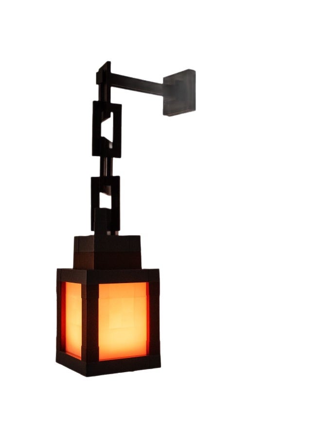 MINECRAFT Pixel-style Lantern Night Light, 2026 Ramadan Gift, LED 16-Color Changing Hanging Lantern Lamp, inspired by Minecraft – Rechargeable Wall-Mounted/Tabletop Night Light, perfect for gamers, boys, girls, men's bedrooms, and game room wall decor. - Image 4