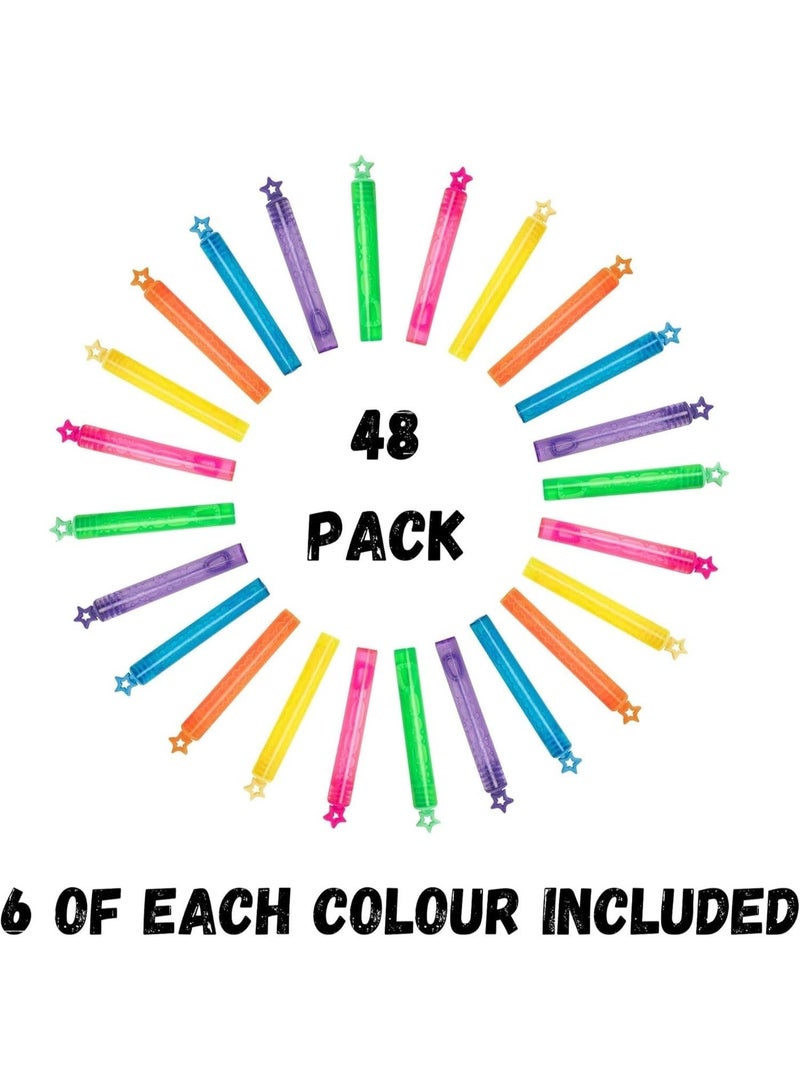 SNAPTRON 48 Pcs Mini Bubble Wands Set – Colorful Star Design Bubble Toys for Kids | Party Favors, Return Gifts, Goodie Bag Fillers, Birthday Supplies, Classroom Rewards - Image 5