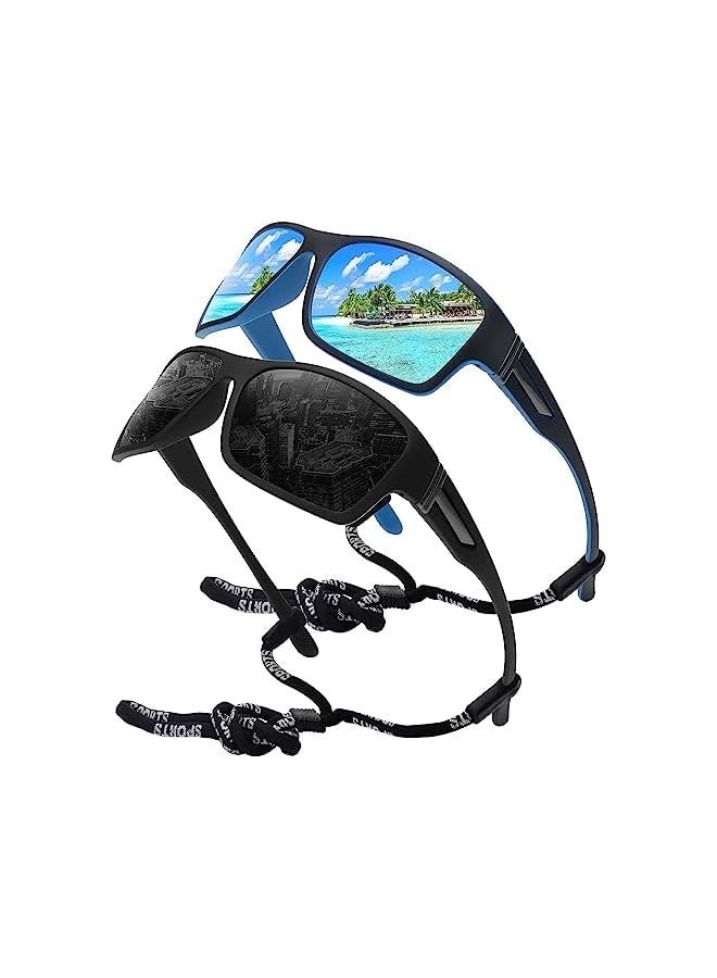 PROMASS Polarized Sports Sunglasses for Men 100% UV Protection Wrap Around Unbreakable Sun Glasses for Fishing Driving - Image 1