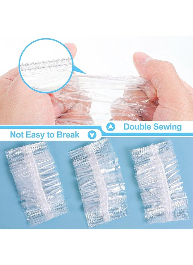 HY 300 Pcs Ear Protector Caps Disposable Elastic Clear Shower Water Ear Covers Large for Hair Dye, Shower, Bathing Ear Cover Caps,Spa Home Use Hotel and Hair Salon  - Image 4