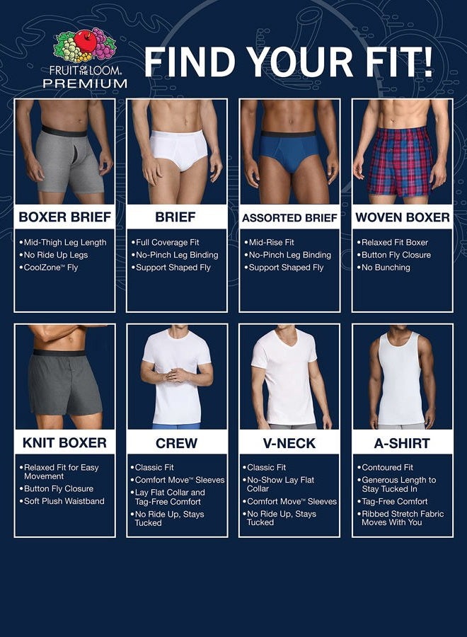 FRUIT OF THE LOOM قمصان داخلية قطنية للرجال من فواكه النسيج بدون علامة، عادية - تانك - 4 عبوات بيضاء، L - Image 3