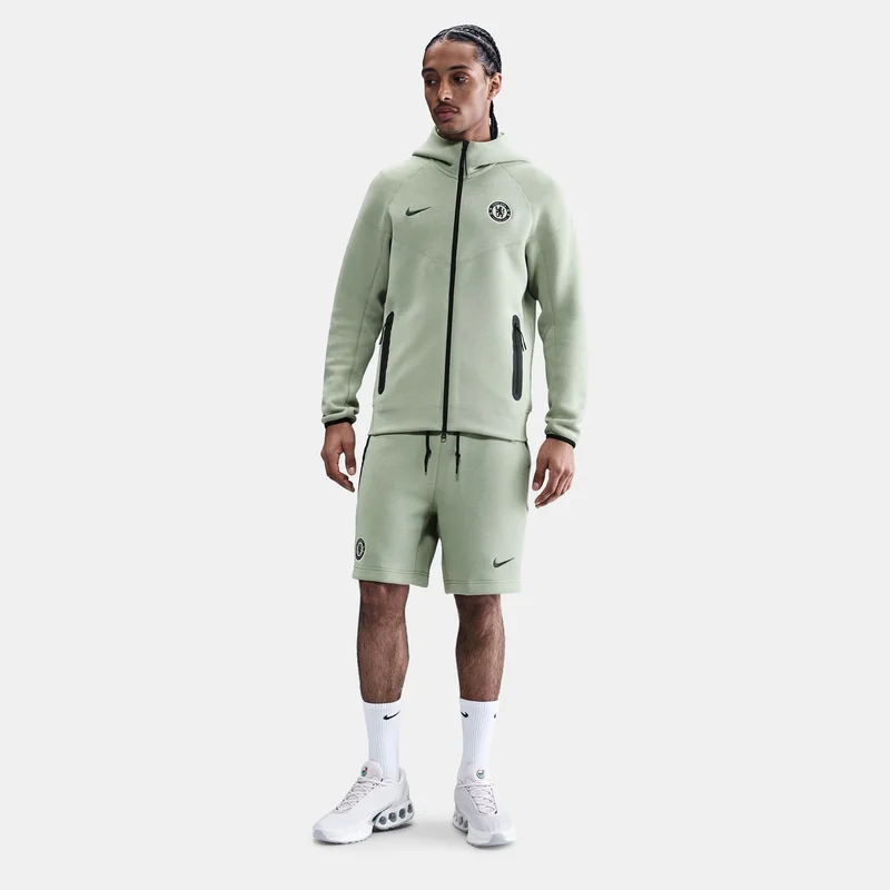 Nike Green Men's Chelsea Tech Windrunner Fleece Football Full-Zip Hoodie for Men | Best Price UAE