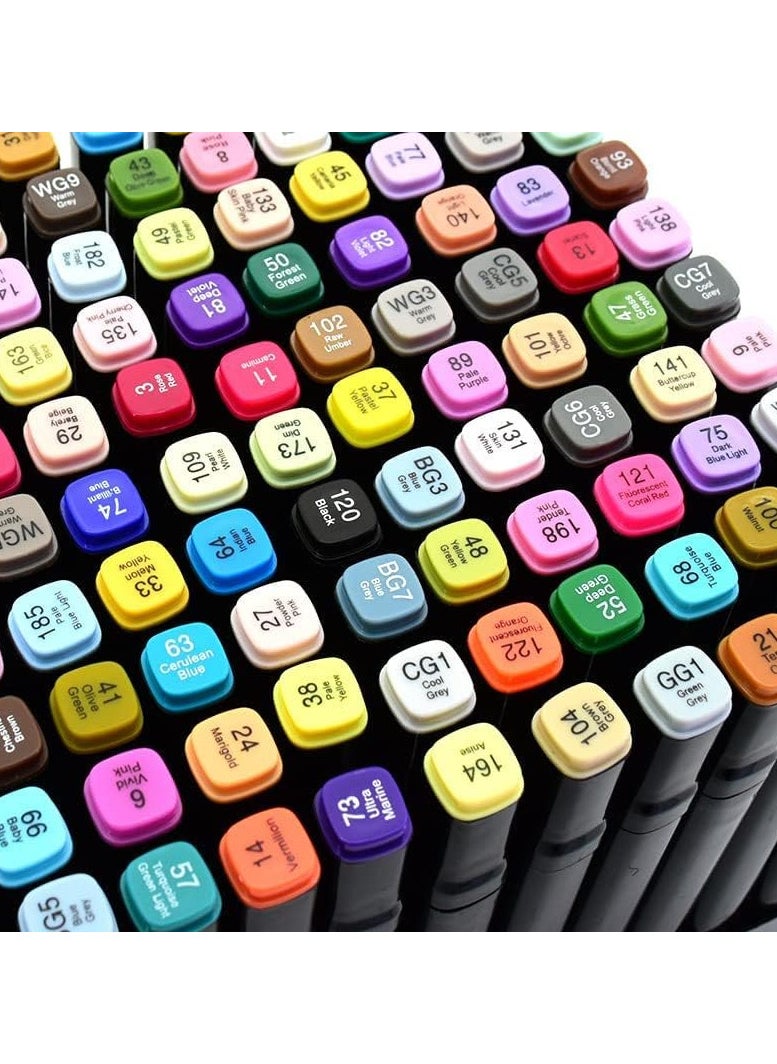 Generic - Dual-ended Color Marker Pen Set, Larger Pen Count, Suitable for Design, Drawing, Coloring, and School Art Activities (120 Colors) - Image 1